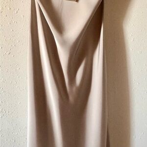 Zara satin skirt - champagne colour.